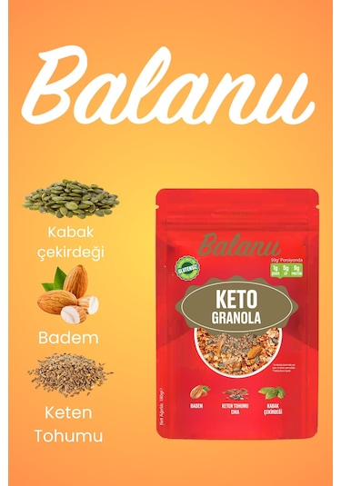 Keto Granola 200gr X3 Adet