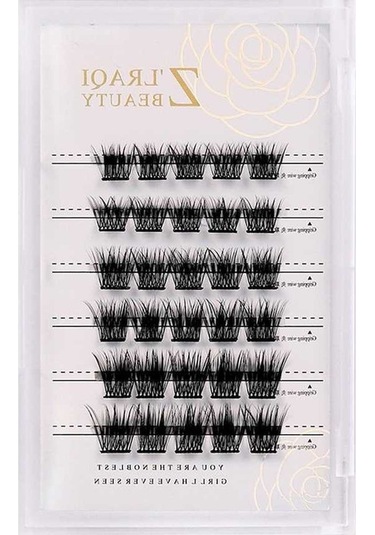 Pazly Z'lraqı Doğal Hacimli Kirpikler 10+12+14mm 30 Adet+pençe Hediye Sahte Vizon Gümüş