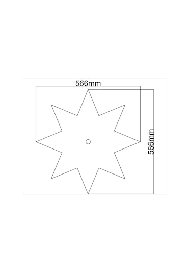 Motifpiyer Lamba Tavan Göbeği-10- 56cm-2adet