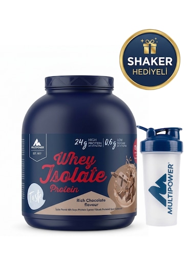 Multipower Whey Isolate Protein 2000 Gr Çikolata Aromalı + Shaker