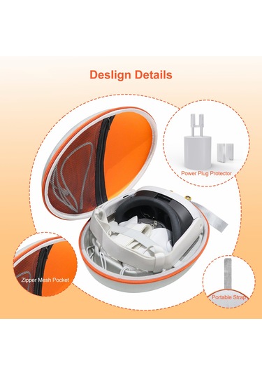 Jys Jys-mq008 Meta Quest 3 Vr Gözlük Darbeye Dayanıklı Taşıma Çantası Taşınabilir Sert Kabuk Çanta Çanta - Gri