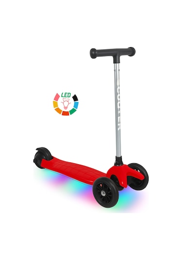 Tois Scootix Pilli Işıklı 3 Tekerlekli Çocuk Scooter Siyah