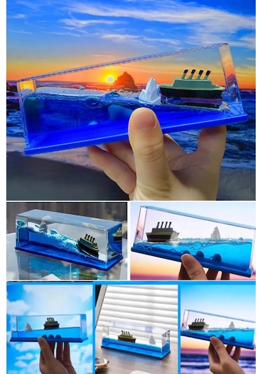 Mobee Batmayan Aşk Gemisi Titanik Batmayan Gemi Akvaryum Hediyelik Batmayan Gemi