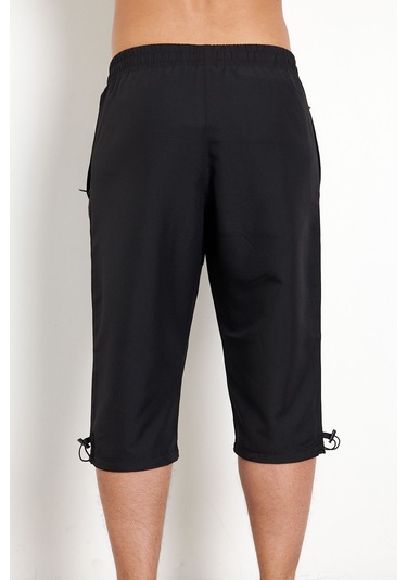 Enrico Ferry Erkek Siyah File Astarlı Hızlı Kuruyan Kapri 2625s