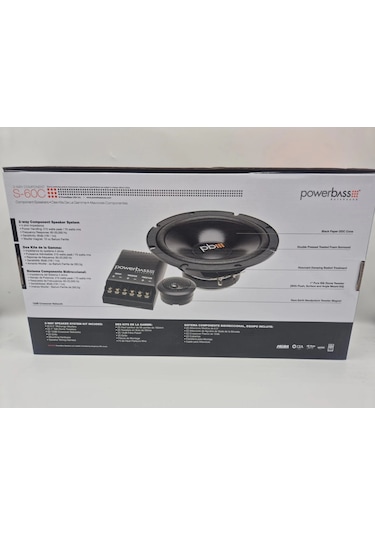 Powerbass 16cm Component Hoparlör - Powerbass S-60c 16cm Hoparlör + Tweeter + Crossover Komponent Ho