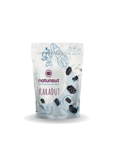 Natunaut Kuru Karadut Meyve Cipsi 20 G