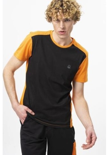 Benetton Bnt-m20452-23y Erkek T-shirt Bnt-m20452-r1534 Siyah