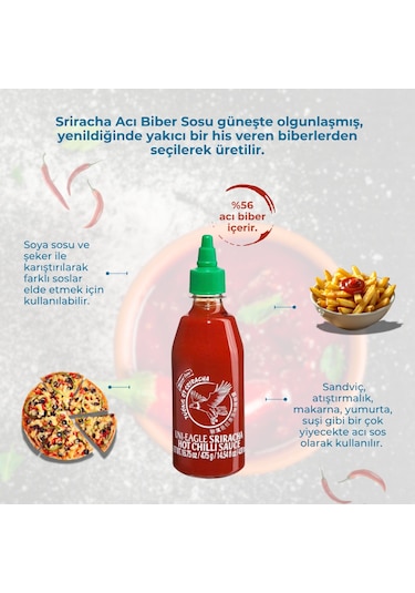 Uni-Eagle Sriracha Acı Biber Sosu 475 G