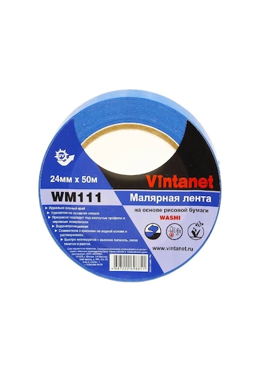 Vintanet Washi Boya Bandı Keskin Kenar İçin 24mm X 50m 135757674