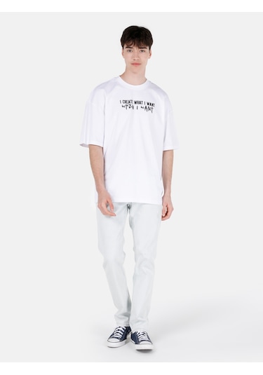 Colins 044 Karl Normal Kesim Düşük Bel Düz Paça Açık Mavi Erkek Pantolon Denim