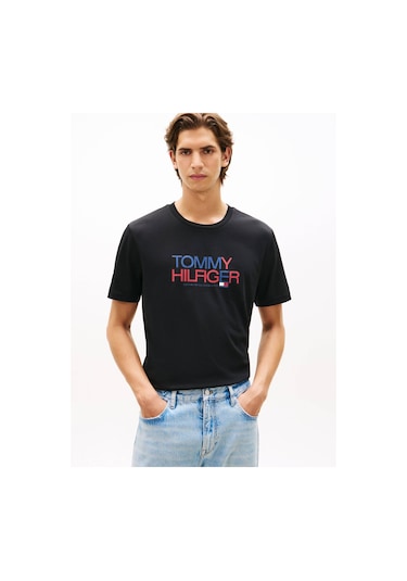 Tommy Hilfiger Mw0mw42369bds Brand Love Big Text Erkek Tişört Siyah Tommy Hilfiger Mw0mw42369bds Brand Love Big Text Erkek Tişört Siyah