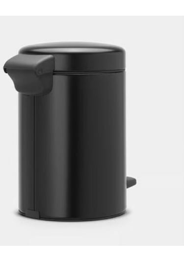 Çöp Kovası, Pedallı, Soft, 3lt - Mat Siyah Mat Siyah