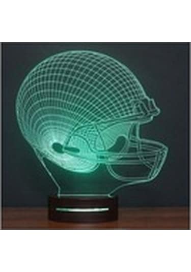 16 Renk Kumandalı Kask Model 3D Led Lamba