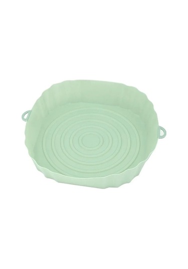 Ulzyvf Silikon Tava Sepeti 4 Adet Renkli Airfryer Astarı Yeniden Kullanılabilir Çok Renkli