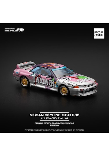 Pop Race 1/64 Nissan Skyline Gtr R32 Axıa / Pr64-103