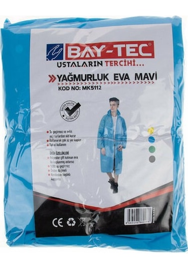 Baytec Yağmurluk Eva Mavi Mk5112 2088 Mavi