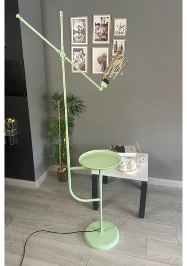 Windy Mint Gövde Bal Rengi Cam Lambader Tepsili Makas Gövde Modern Oturma Odası Natural