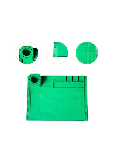 Suntek Silikon Lehimleme Matı Telefon Kaynak İstasyonu Yeşil