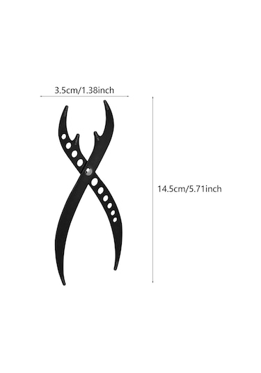 Suntek Kaş Şablon Cetveli Nokta Konumlandırma Siyah Siyah