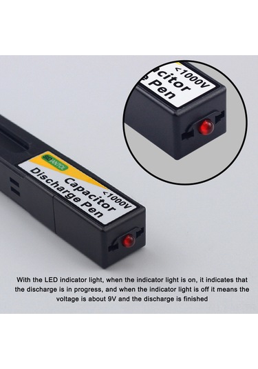 Yifomall 1000v Taşınabilir Kapasitör Deşarj Kalemi - Hızlı Ve Güvenli Ac/dc Boşaltma Aracı