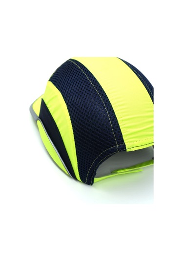 Darbe Emici Şapka Baret Kep Sarı - Reflektörlü 7002