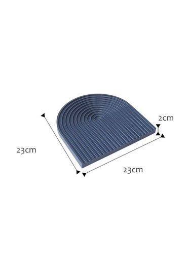 Dancemonkey Su Dalgalanma Kesme Tahtası Atıştırmalık Tabağı Koyu Mavi M, Pratik Tasarım Mavi