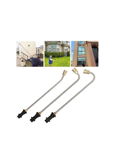 Springsun 4000psı Yüksek Basınçlı Paslanmaz Çelik 90 Derece Oluk Temizleyici Uzatma Başlığı