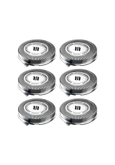 Philips Elektrikli Tıraş Makinesi Sh30 Sh50 S500 S5000 S5050 İle Uyumlu 6 Adet Sh50 Yedek Tıraş Başlığı, Orijinal Olmayan Erkek Elektrikli Tıraş Başlıkları