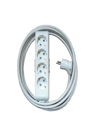 Multi-let 4'lü 35 Metre Topraklı Çocuk Korumalı Kablolu Grup Priz