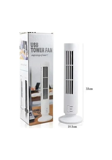 Kule Tipi Usb Elektrik Fan Yapraksız Klima Fanı
