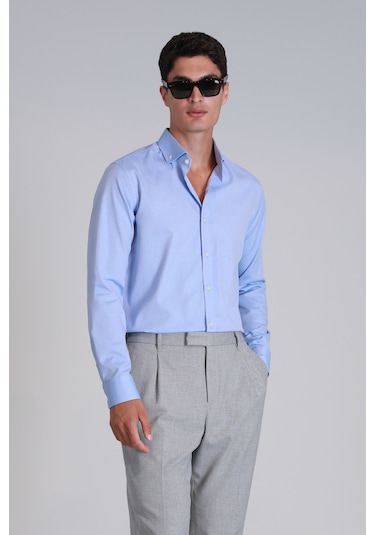 Lufian Erkek Danıel Basic Slim Fit Gömlek 112010640 Mavi Mavi Lufian Erkek Danıel Basic Slim Fit Gömlek 112010640 Mavi Mavi