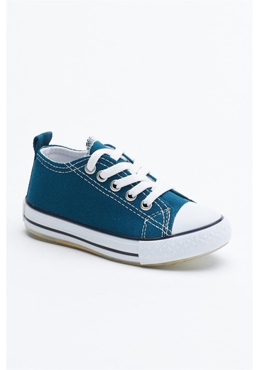 Rahat Kalıp Işıklı Bağcıklı Çocuk Unisex Petrol Spor Ayakkabı Tb998-3 Petrol