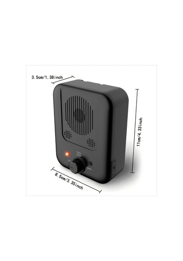 Willowhaven K4 Siyah Model 3 Modlu Ses Dalgası Teknolojili Köpek Havlama Önleyici İç Ve Dış Mekan