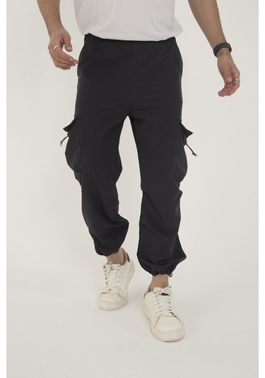 Camp Scoutland Camp550 Outdoor Tactical Kargo Cepli Ayarlanabilir Paçalı Oversize Erkek Jogger Yürüyüş Pantolonu Antrasit