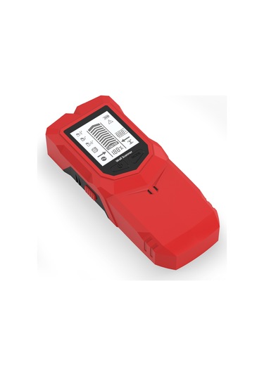 Aubyhe Kırmızı Duvar Tarayıcı, 6 Fonksiyonlu Metal/çelik/ Elektrik Teli Dedektörü, Yüksek Hassasiyetli, Pil Yok