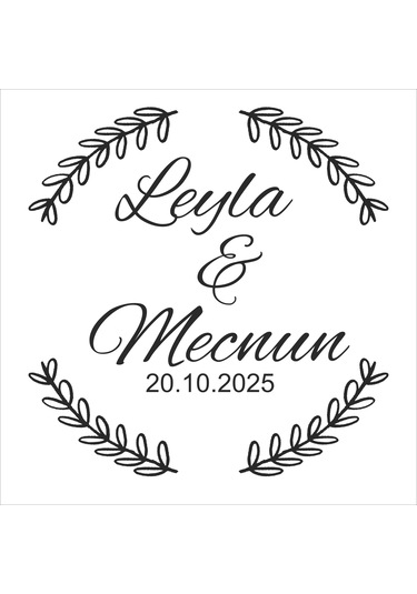 Kişiye Özel Nikah Söz Düğün Nişan Şeffaf Etiket Sticker 3,5x3,5 Cm Makasla Kesilecek 140 Adet Çok Renkli