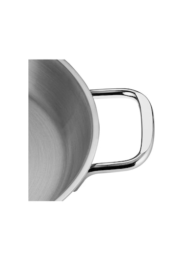 Nehir Paslanmaz Çelik Sahan Seti - 3 Lü Yumurta Sahanı Tavası 16-18-20 Cm 3 Boy Gri