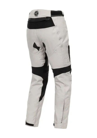 Motosiklet Kadın Pantolonu Korumalı 4 Mevsim Maxdura Kumaş Fileli Bölgeler Beyaz Pantolon