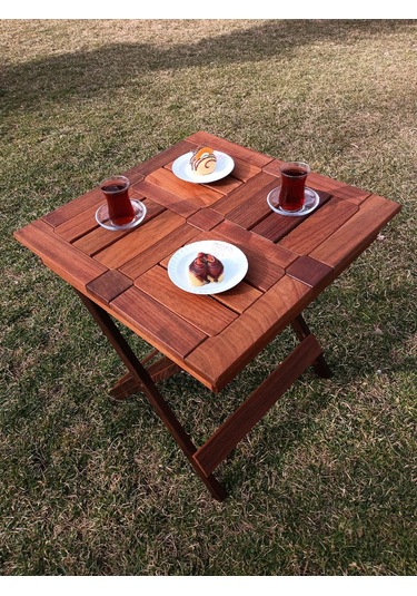 Birayse Ahşap Rustik Bahçe Ve Balon Masası Ceviz