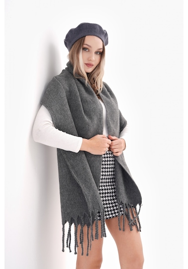 Ritagarcia Premium Soft Buklet Atkı Antrasit
