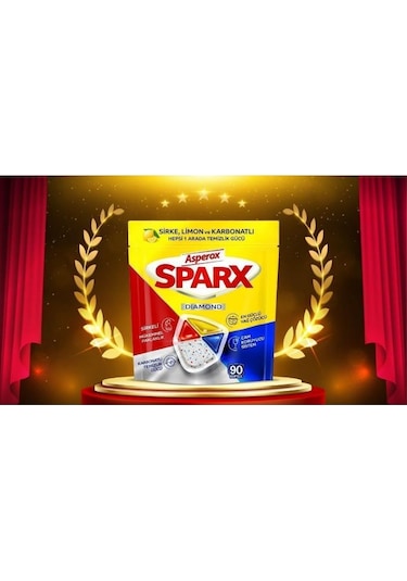 Asperox Sparx Diamond Bulaşık Makinesi Deterjanı 60 Tablet