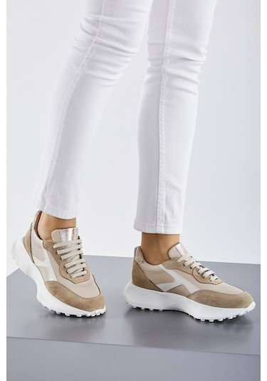 Valmenti Laura Kadın Latte Multi Hakiki Deri Sneakers & Spor Ayakkabı 957 39180 Bn Ayk Y23 Bej