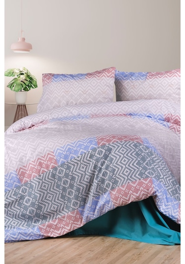Aytunç Sema %100 Pamuklu Tek Kişilik Nevresim Takımı 160x220 Cm Desenli