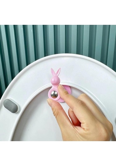 Trendooze Homyl Tuvalet Oturağı Minderi, Pratik Sabitleyici, Pembe Pembe