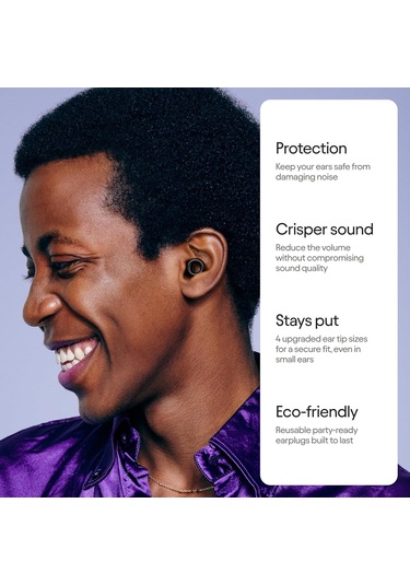 2 Kulak Tıkacı Konserler Ve Festivaller, Canlı Etkinlikler, Müzisyenler, Sporcular, Dj'ler Ve Gece Hayatı İçin Şık Ve Sertifikalı İşitme Koruması