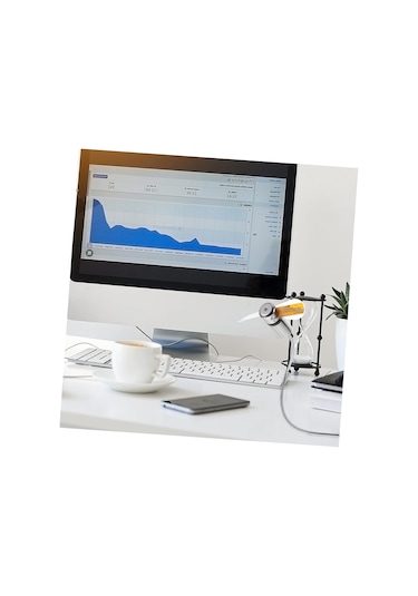 Usb Fan Led Saat Işık Soğutma Mini Usb Fan Sıcaklığı Ve Zaman Ekranı