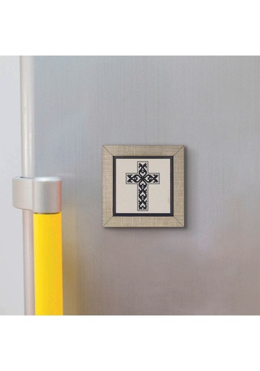 Haç Baskılı Mdf Magnet 7x7 130