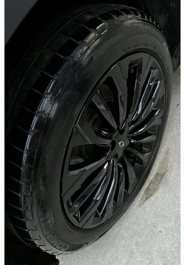 Togg T10f Sedan Jant Kaplama Sticker Set - 19 " Parlak Siyah