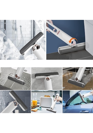 180 Derece Döner Tezgah Pencere Cam Silme Aparatı Mini Mop