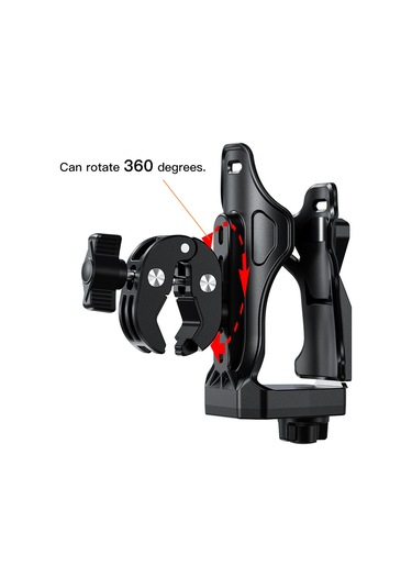 Hombey Güçlü Klemli Alüminyum-nilon Su Şişesi Tutucu - Bisiklet, Motosiklet, Elektrikli Araçlar İçin Uyumlu, 50-90mm Çaplı Şişelerle Uyumlu Siyah